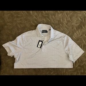 Men’s Cremieux Navy and White Polo - NWT